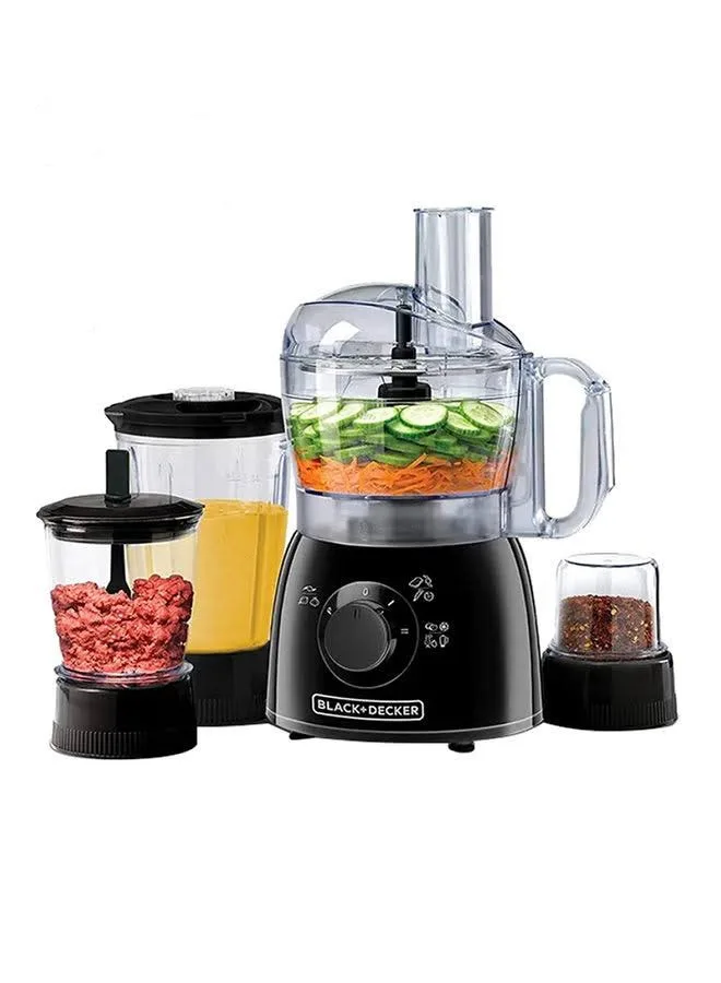 5 In 1 Food Processor With 33 Functions 1.2 L 400 W KR43-B5 Black