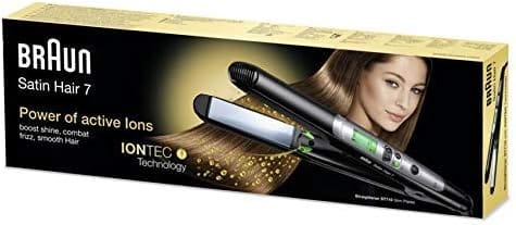 Braun Satin Hair 7 ST710 Hair Straightener With IONTEC Technology, Black - Image 2