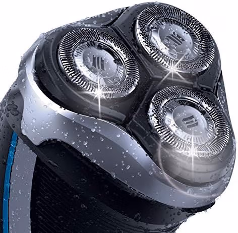 Aqua Touch Wet And Dry Electric Shaver Black/Blue AT8901 - Image 4