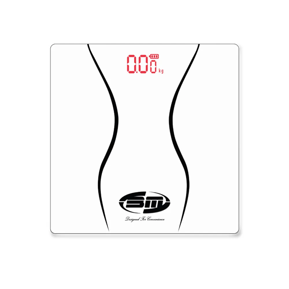 BM Satellite Digital LED Bath Scale BM-153 White