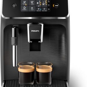 Philips Series 2200 Fully Automatic Espresso Machine - 1500W, 1.8L Water Capacity, Classic Milk Frother, Touch Screen Display, 2 Beverages - EP2220/10