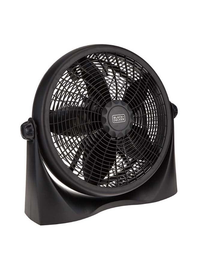 Box Fan With 3 Speed Control Sturdy Base And Adjustable Swivel 16 Inch Compact Design FB1620A Black