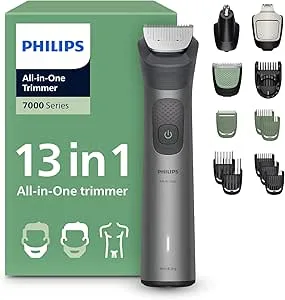 Philips All-in-One Trimmer MG7922/15 | 13-in-1 Face, Hair & Body Grooming | Precision Comb for Exact Styling | 120min Cordless, Showerproof
