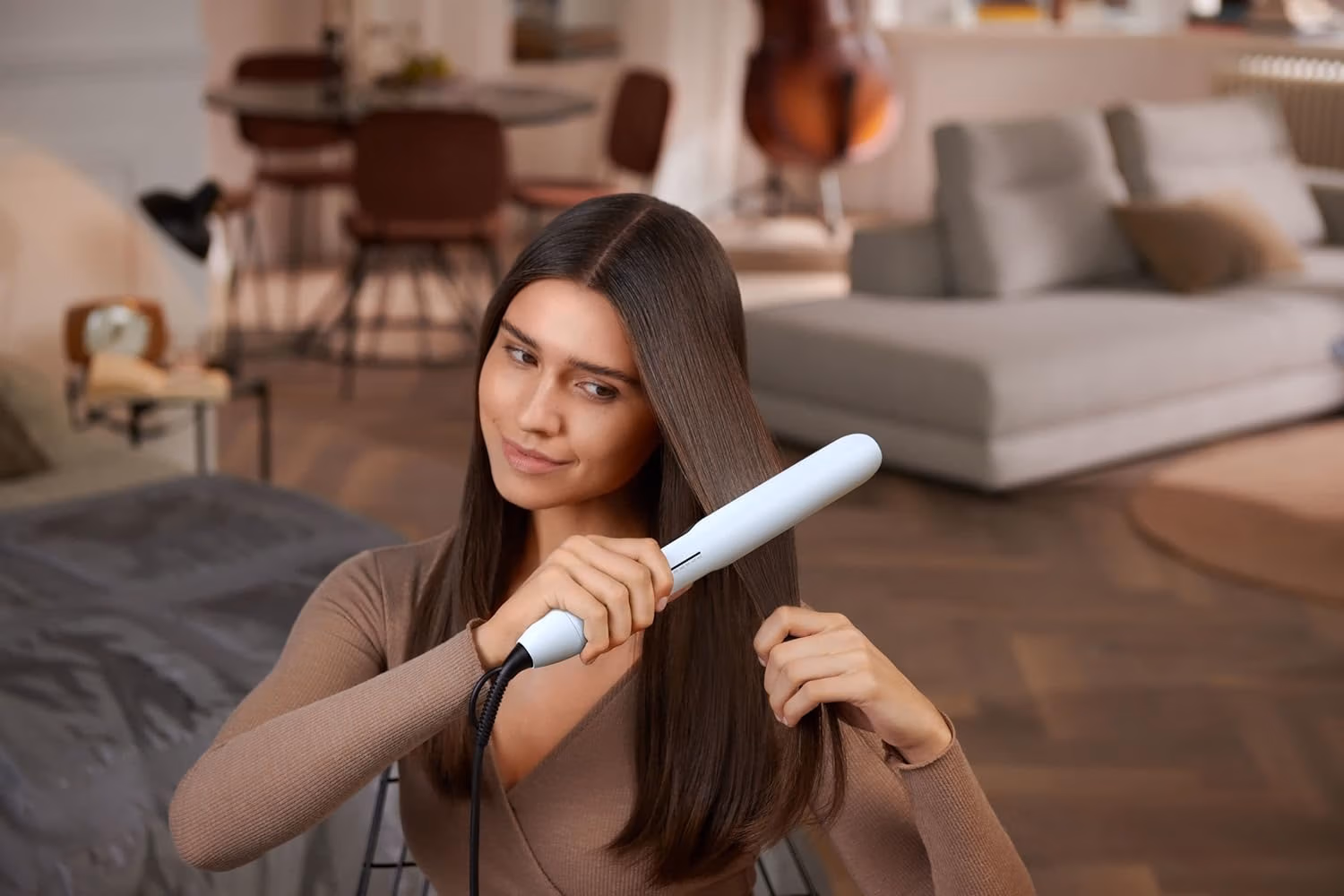 PHILIPS 5000 Series Straightener BHS520/03, Pale sky Blue - Image 4