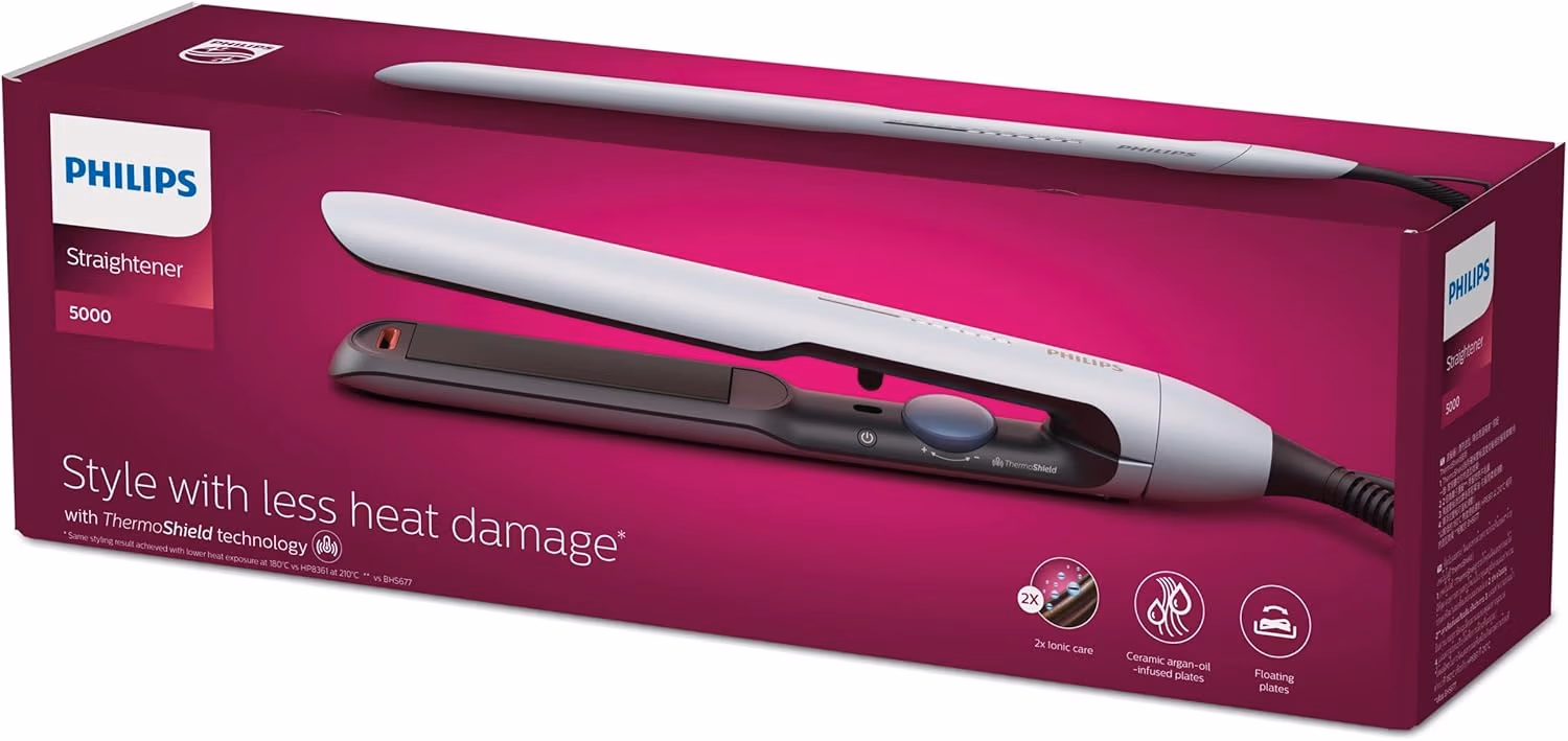 PHILIPS 5000 Series Straightener BHS520/03, Pale sky Blue - Image 5